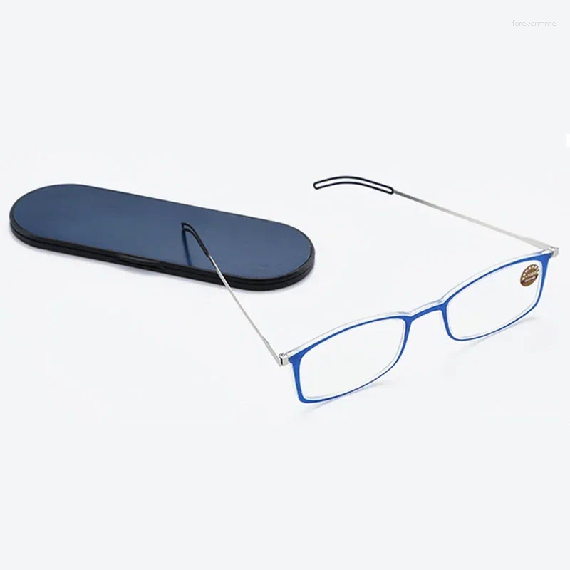 Kosmetiska väskor anti Blue-Ray Universal Ultra-tunn läsglasögon för män och kvinnor att skicka bärbar mobiltelefonfodral 1.50 2,00