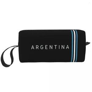 Cosmetische tassen Argentijnse Argentinië vlag tas dames make-up reizen waterdichte toilettas organisator opslag