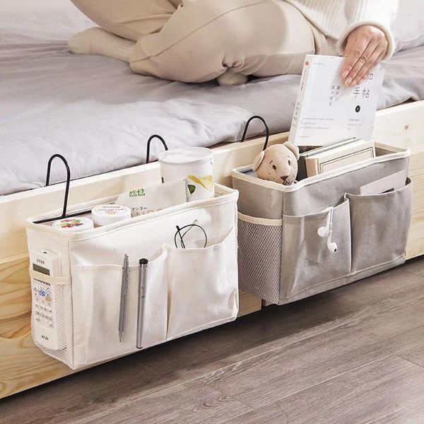 Bolsas cosméticas organizador de bolsas bolsillo conveniente accesorios portátiles de cama para bebés canasta colgante de pañales almacenamiento