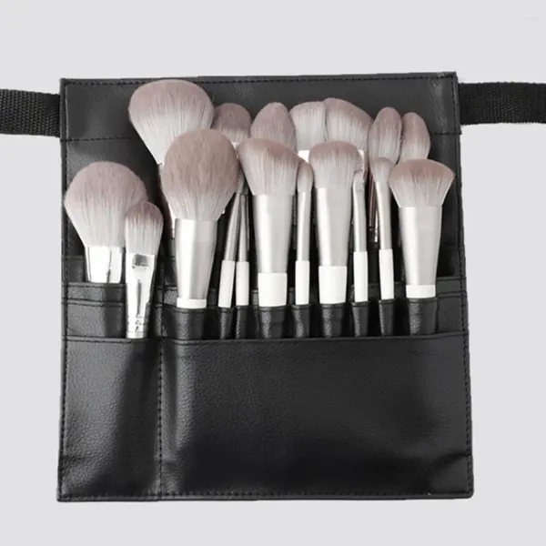 Bolsas de cosméticos, bolsa de herramientas de belleza, soporte de maquillaje, organizador de brochas, herramienta de artista con cinturón