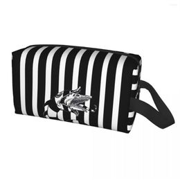 Bolsas de cosméticos Beetlejuice Sandworm, bolsa de maquillaje para mujer, organizador de viaje, moda Tim Burton, almacenamiento de película de terror, artículos de tocador 250d