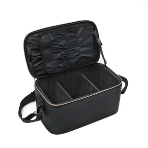 Cosmetische tassen zwarte prachtige make -uptas met grote capaciteit - reizen en dagelijkse waterdichte vrouwen