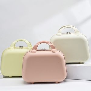 Sacs à cosmétiques Cas 14 pouces valise maquillage boîte mini sac à coque rigide de poche avec cadeau petit gros femmes stockage 230817