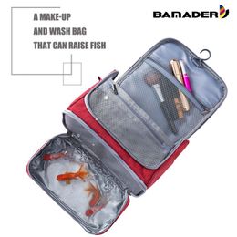 Bolsas de cosméticos BAMADER, bolsa de maquillaje colgante Unisex, organizador de viaje Oxford impermeable, doble capa, artículos de tocador de lavado de alta capacidad