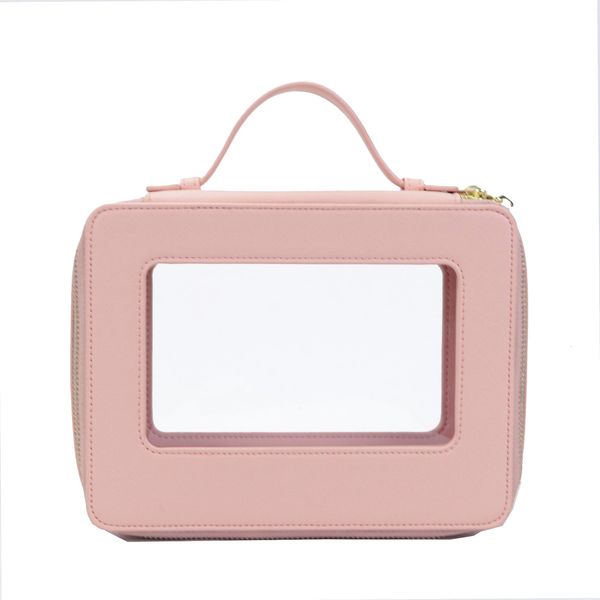 Estuches de bolsas de cosméticos Estuche de cosméticos portátil colorido Bolsa de maquillaje transparente de viaje Bolsa de cosméticos de PVC Bolsa de lavado de TPU 230516