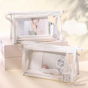 Sacs À Cosmétiques Cas DIY Filles Transparent Cosmétique Sac Femmes Fermeture Éclair Clair Maquillage Sacs Trousse Voyage Toilette Lavage Sac De Rangement Pochette