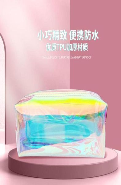 Cosmetic Bags Cases Fashion Laser Sac Femmes Makeup Case tpu Transparent Beauty Organizer Pouche femme Jey Lady Maquillage Waterpr62190044328333