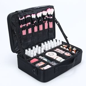 Cosmetische tassen kisten vrouwelijke upgrade cosmetische tas hoogwaardige reisborstel make -up doos bolso mujer grote professionele schoonheid make -up case organisator 230225