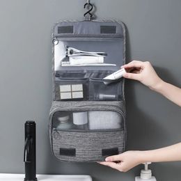 Cosmetische tassen etuis Opvouwbare toilettas organisator Hangende opslag Badkamer Make-up koffer Reizen Droge en natte scheiding 231025