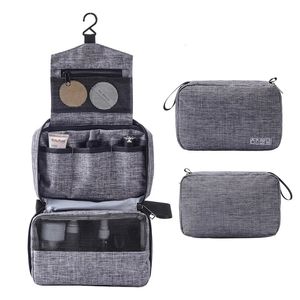 Estuches para bolsas de cosméticos, artículos de tocador de viaje colgantes para hombres y mujeres, maquillaje, esteticista, organizador de ducha de baño plegable, toilettas 230224