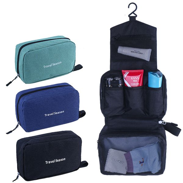 Bolsas de cosméticos Estuches Colgantes Bolsa de aseo de viaje para hombres y mujeres Maquillaje impermeable Esteticista Baño plegable Organizador de ducha 230919