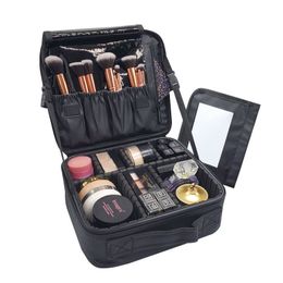 Cosmetische tassen kisten hoogwaardige make -up case merk reizen cosmetische tas voor dames draagbare schoonheids schoonheidsmake -up opbergdoos nagelgereedschap koffers 230816