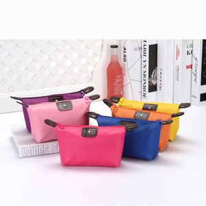 Cajas de bolsas cosméticas Dumpling coreano pequeño bolso cosmético bolso de maquillaje para mujeres