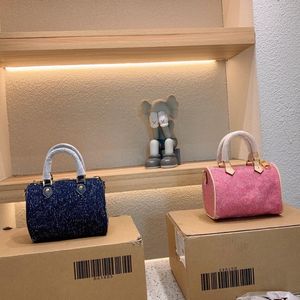 Kosmetiktaschen Hüllen loviseitys viutonityesNeues Luxusdesign Damen Minihandtasche Beste Qualität Speedy Nano Umhängetasche Mode Umhängetasche Denim