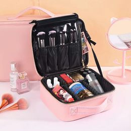 Sacs à cosmétiques cas sac de maquillage pour femmes grande capacité sacs à cosmétiques Salon de beauté tatouages Nail Art outil Bin Case 231207