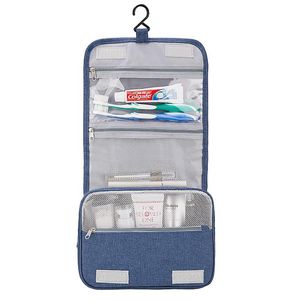 Bolsas de cosméticos Estuches Bolsa de lavado de alta calidad para hombres Organizador colgante para baño Artículos de tocador Viajes Suministros de vida portátiles Esenciales Marca grande