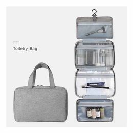 Sacs à cosmétiques Cas Trousse de toilette pour hommes Voyage imperméable à l'eau de grande capacité Portable pliable Sac de rangement de produits de soins de la peau Sac cosmétique 231006