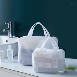 Cosmetische tassen kisten minimalistische stijl series tas reisorganisator toilethy neceser mujer make -up trousse de toilette pouch1