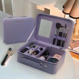 Cosmetische tassen Etuis Make-uptasje voor buiten Cosmetische tas voor dames voor make-up Multifunctionele cosmetica-opslagorganisator PU-make-up opbergdoos Koffer 231109