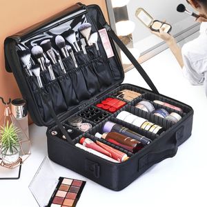 Cosmetic Bags Cases Oxford Cloth Makeup Bag Large Capacity With Compartments For Women Travel Cosmetic Case 230920