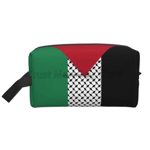 Bages de cosmétique Casses Palestinien Pades Prived Toilet Sac à base de toilettes PorToproofing Travel Cosmetics Organisateur de grande capacité H240504