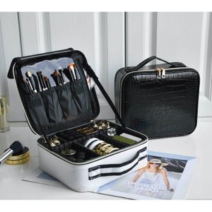 Cosmetische tassen cases patroon tas partitie multi functioneel draagbare reisopslag make -up case 221119