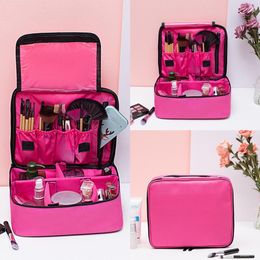 Cosmetische tassen Cases Professionele grote make-uptas Dames Cosmetische tas Multifunctionele opslag Waterdichte mini draagbare reis Make-up handvat Organizer 230718