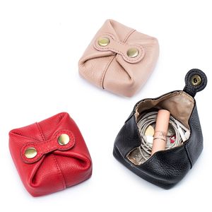 Sacs à cosmétiques Cas En Cuir Véritable Femmes Sac Mignon Maquillage Pochette Voyage Petit Écouteur Clés Boîte Rouge À Lèvres Organisateur Cas Mode Mini Porte-Monnaie 230921