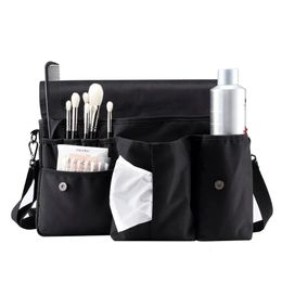 Cosmeticatassen Etuis Rownyeon Make-up Artist Bag Studiotas Heuptas Borstels Opslag voor Make-up Artist Haarstylist met Tissue Pocket Borstels Houder 231219