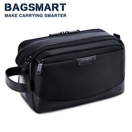 Sacs à cosmétiques Étuis Trousse de toilette pour hommes BAGSMART Grand organisateur de voyage Kit Dopp Étanche Accessoires de toilette de rasage 231212