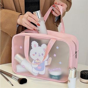 Cosmetic Sacs Case Travel ImperproofPorespable Portable Femmes Bag Organisateur PVC Toitrage Makeup Wash Beauty Case Female Pu Maling Up Mands Sacs