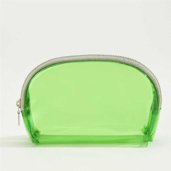 Bolsas cosméticas Cajas de mujeres Clear PVC Jelly Cosmetic Bag Cacha Camish