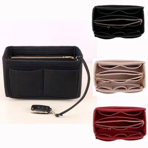 Cosmetische Tassen Gevallen Vrouwen Make-up Organizer Vilt Insert Tas Voor Handtas Reizen Binnentas Draagbare Fit Verschillende Merken 230727