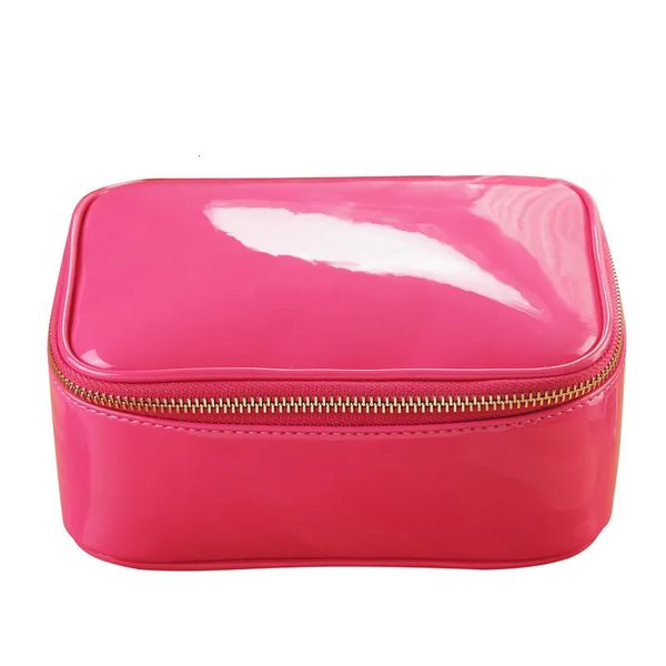 Sacs à cosmétiques Cas Femmes voyage Transparent gelée couleur pochette dame PU cuir sac de rangement lavage cosmétique sac femme maquillage sacs A110 231006