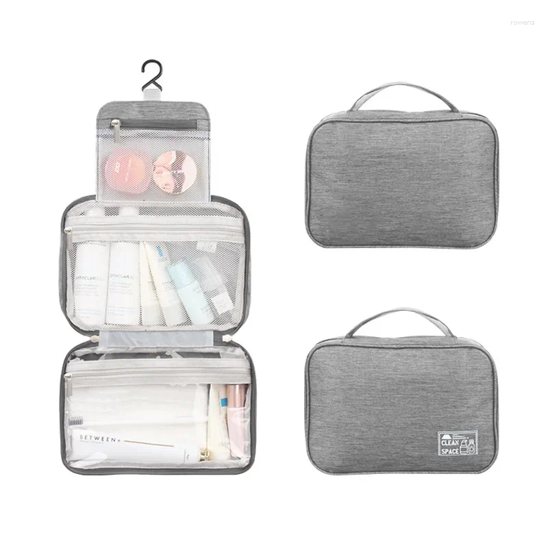 Sacos cosméticos Cationic Multi-bin Higiene Bag Suspensão Separação Seca e Molhada Grande Capacidade de Armazenamento Portátil