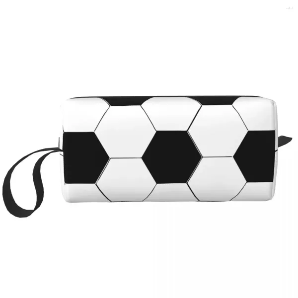 Bolsas De Cosméticos Cueva Balón De Fútbol Amantes De Los Deportes Bolsa De Maquillaje Grande Hombres Mujeres Accesorios De Aseo Organizador