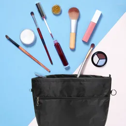 Bolsas de cosméticos de tela, práctico bolso de mano, organizador de almacenamiento, elegante y Simple, impermeable, bolsa de nailon fuerte
