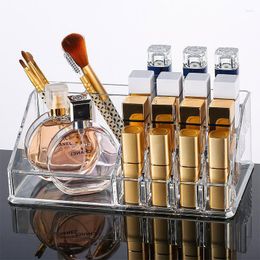 Cosmetische tassen Creatieve houder Acryl Acryl Transparante opbergdoos Make -upborstel Stick Cosmetics Juwelier Case Desktop Tidy Organizer