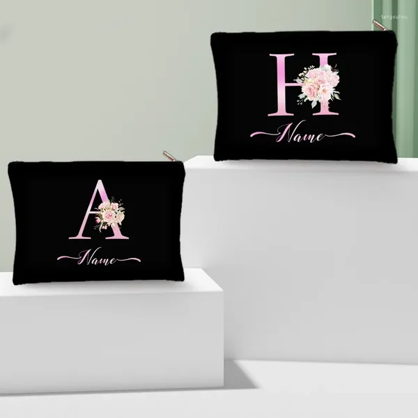 Bolsas de cosméticos organizador de maquillaje personalizado, regalo para dama de honor, boda, despedida de soltera, bolsa de maquillaje, almacenamiento de lápiz labial, Clutch