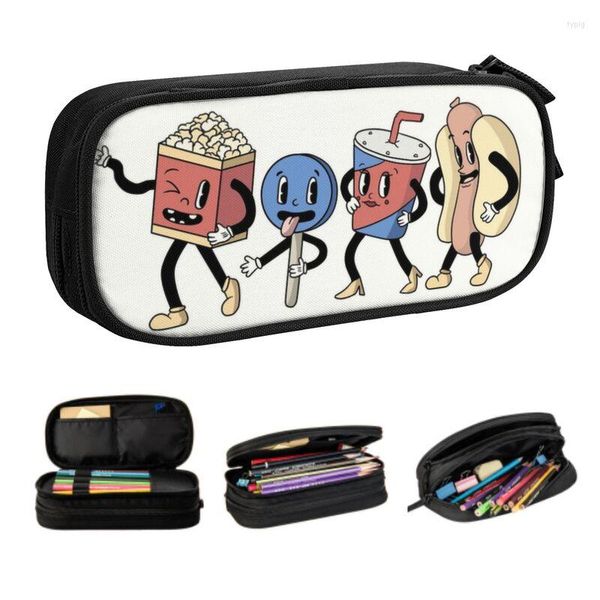 Sacs à cosmétiques mignons Cuphead Mugman, trousse à crayons pour garçons et filles, sac de jeux de grande capacité, fournitures scolaires