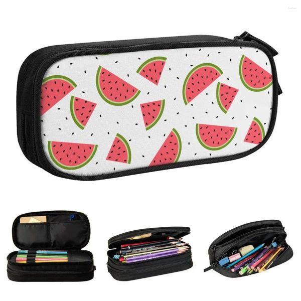 Sacs de cosmétiques mignons fruits d'été Cas de pastèque crayon de la mode Sac de stylo à grande capacité Étudiant Boîte d'études