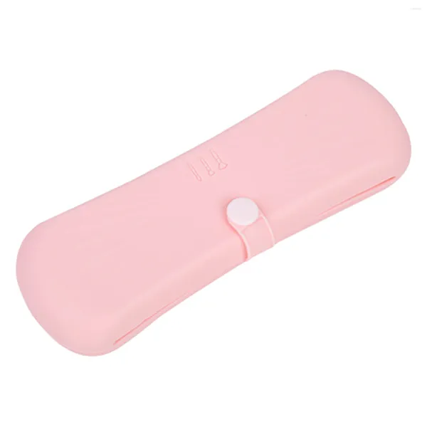 Sacs à cosmétiques quotidiens avec bouton porte-pinceau de maquillage, grande capacité en Silicone pour voyage, réutilisable, étanche, écologique, anti-chute, portable