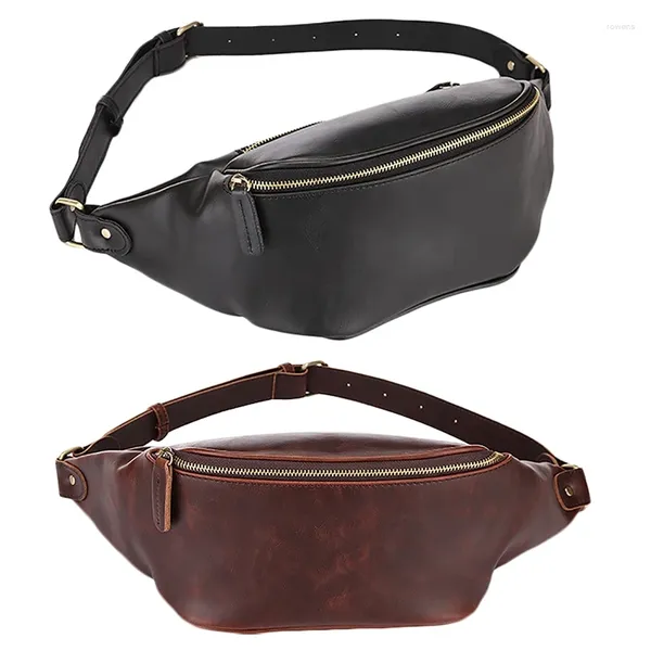 Bolsas cosméticas Domo Bolsa de cinturón para mujeres Cintura Paquete para hombres Práctico Impermeable Fanny Ladies Cuero Cofre para hombre