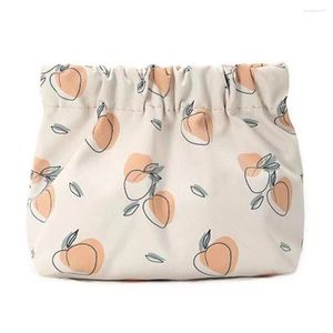 Bolsas cosméticas Bolsa de moda Casual linda bolsas de maquillaje impermeable impreso sin cremallera sin cremallera liviana para auriculares joyas