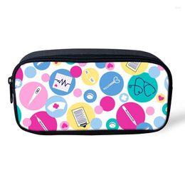 Cosmetische tassen mode dames cases make -up cartoon schattige print kinderen meisjes potlood kinderen penzak student