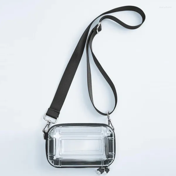 Sacs à cosmétiques Femme Crossbaody Sac Transparent PC Design Valise Zipper Épaule Messenger Lavage Mini Maquillage