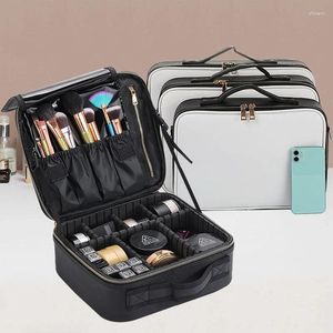 Sacs de cosmétique Femelle Makinup Makeup Organisateur Brush Tube Professional Make Up Beauty Case Brand Travel Mini Bag Luxury