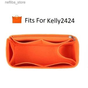 Cosmetische tassen passen voor Kelly2424 viltstoffen inzetzak Organisator Make -up Handtas Organisator Travel Inner Purse Portable Cosmetic Bags L410