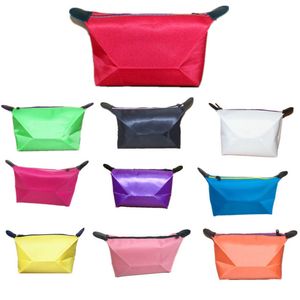 Bolsas de cosméticos para mujeres Bolsa de maquillaje Bolsa de maquillaje sólida Embrague Artículos de tocador colgantes Kit de viaje Organizador de joyas Titular Monedero informal Colores ZZ