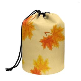 Sacs à cosmétiques FORUDESIGN sac Portable à usage quotidien jolie impression réutilisable cylindrique souple dames organisateur baril